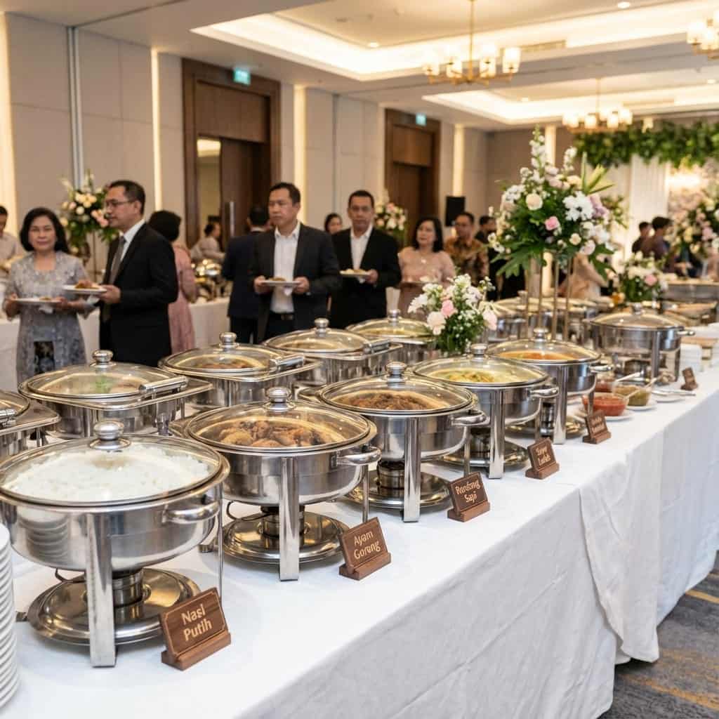 Catering Prasmanan Bekasi untuk pesta pernikahan, ulang tahun, reuni dan gathering