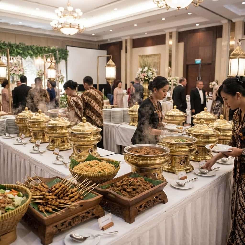 Prasmanan Bekasi untuk acara besar - Catering buffet lengkap dengan berbagai menu